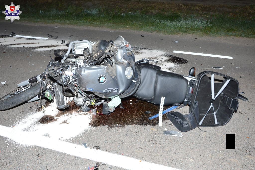 Śmiertelny wypadek w Konstantynowie. Motocyklista zmarł na miejscu zdarzenia