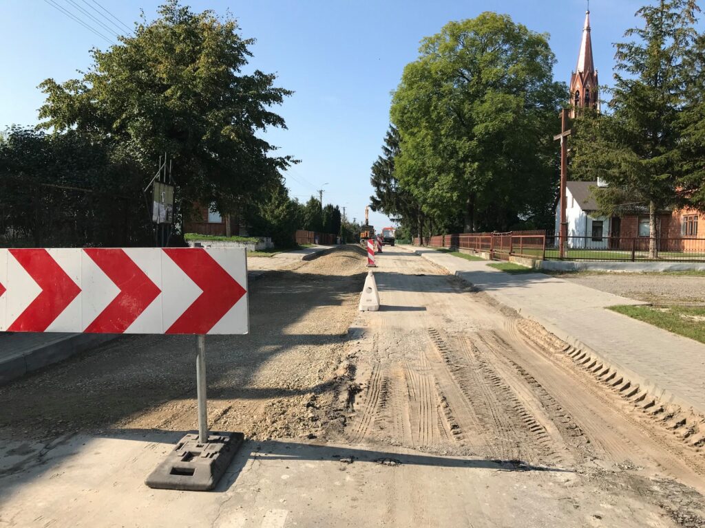 W Łomazach trwa remont ul. Podrzecznej i Topolowej
