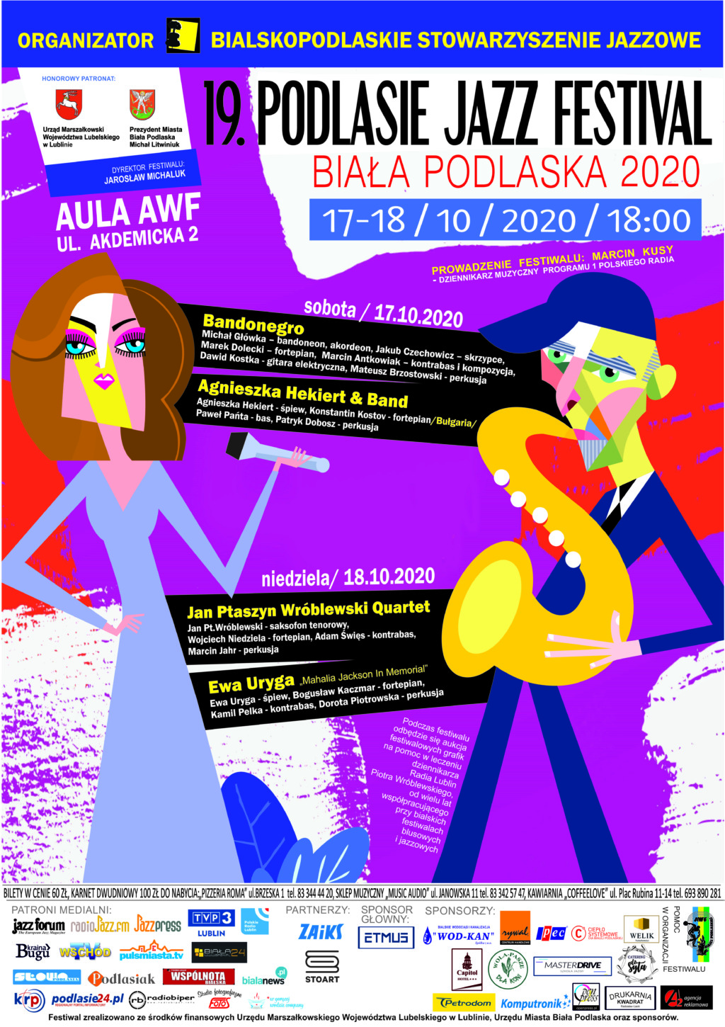 ZAPOWIEDZI BIAŁANEWS: 19.Podlasie Jazz Festival zaprasza