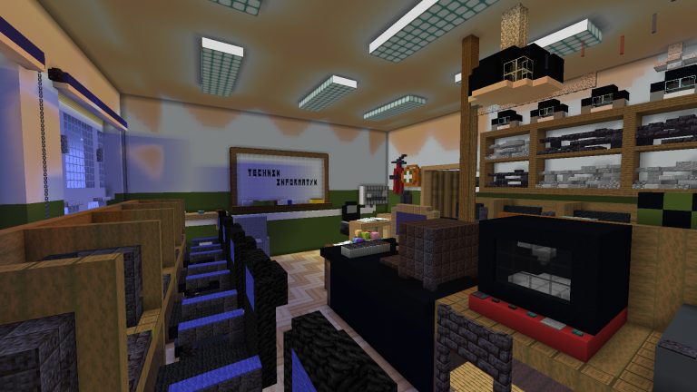 Rzeczywistość w wirtualnym świecie. Zbudowali międzyrzecki Ekonomik w Minecrafcie