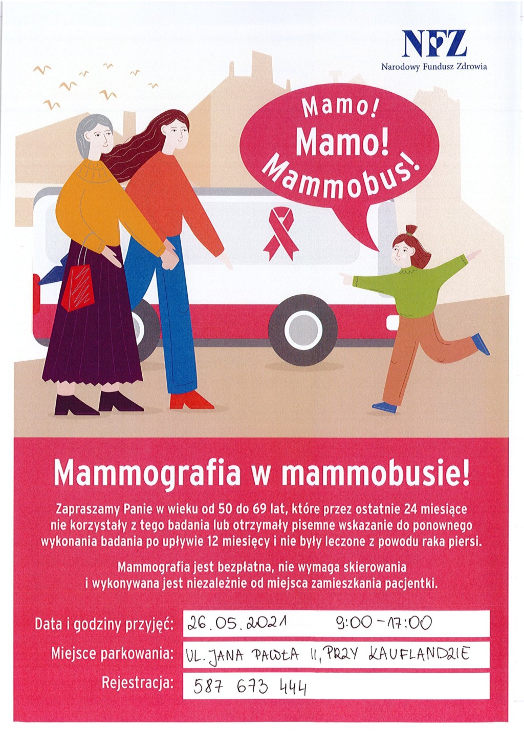 Darmowa mammografia w Białej Podlaskiej