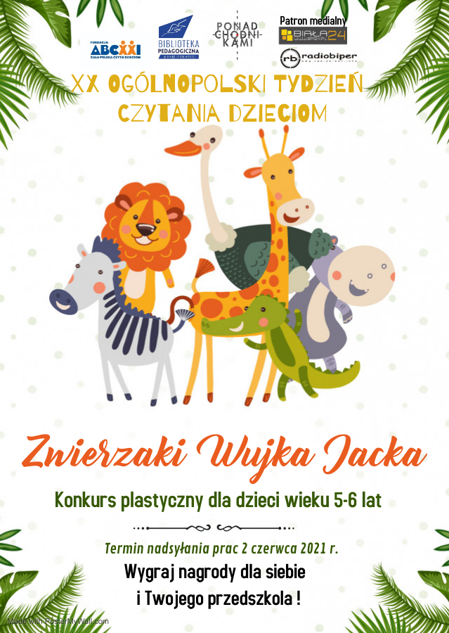 “Zwierzaki Wujka Jacka”, czyli konkurs plastyczny dla dzieci z okazji Ogólnopolskiego Tygodnia Czytania Dzieciom