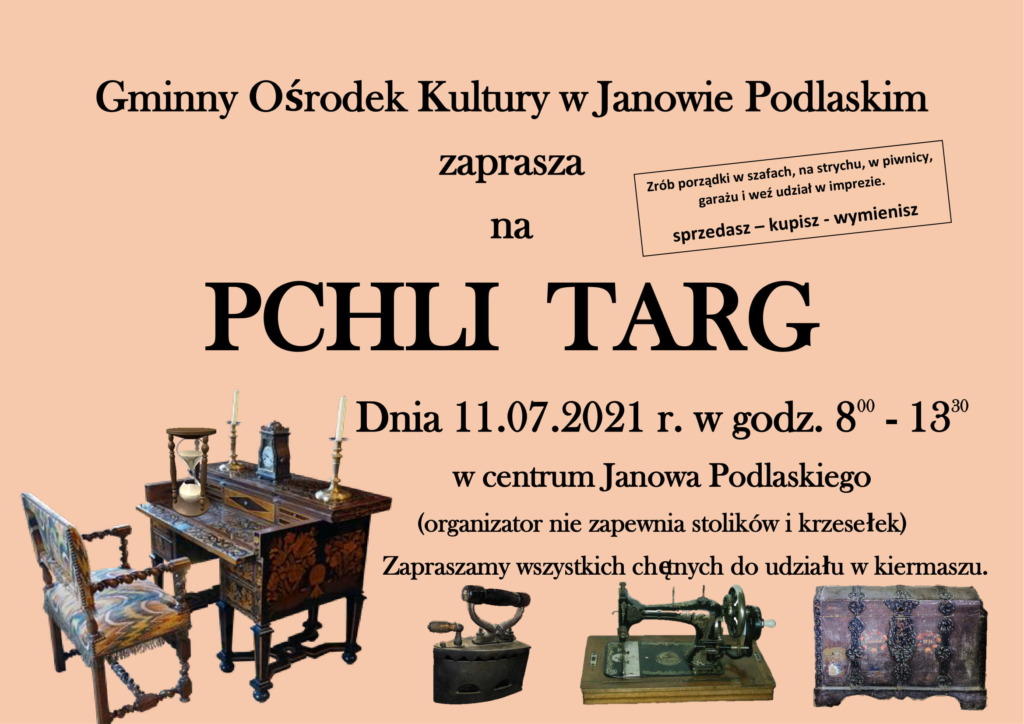 Trzymasz niepotrzebne rzeczy w domu? Sprzedaj lub wymień je na pchlim targu
