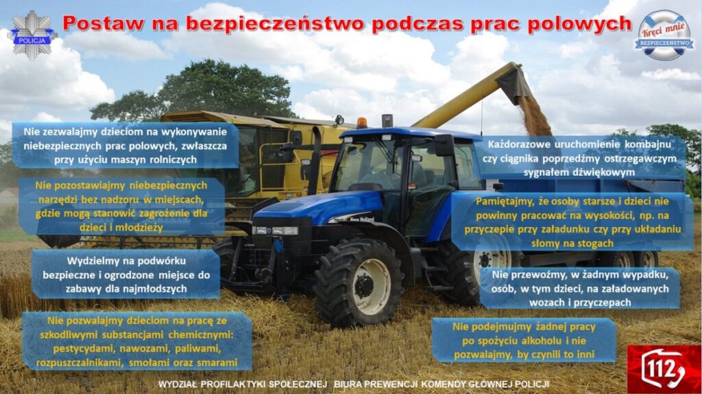 Bezpieczeństwo w czasie prac polowych. O czym należy pamiętać?