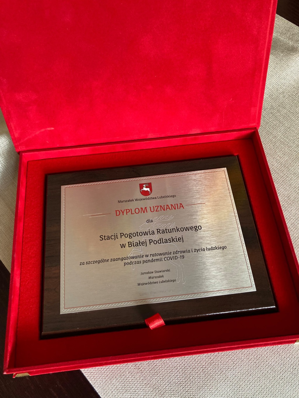 Bialskie pogotowie wyróżnione podczas gali “Lubelskie dla medyków”