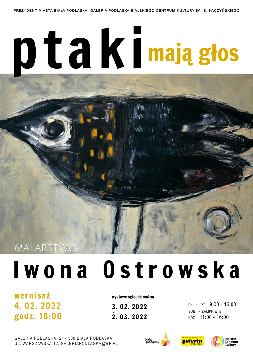 Wystawa “Ptaki mają głos” w Galerii Podlaskiej