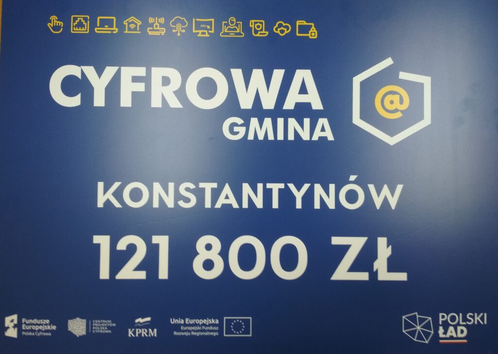 Gmina Konstantynów z grantem na projekt “Cyfrowa Gmina”