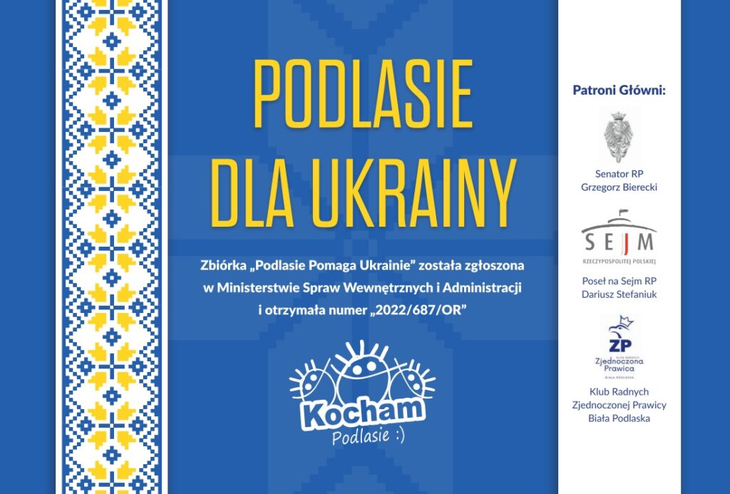 Fundacja „Kocham Podlasie” wspiera Ukrainę