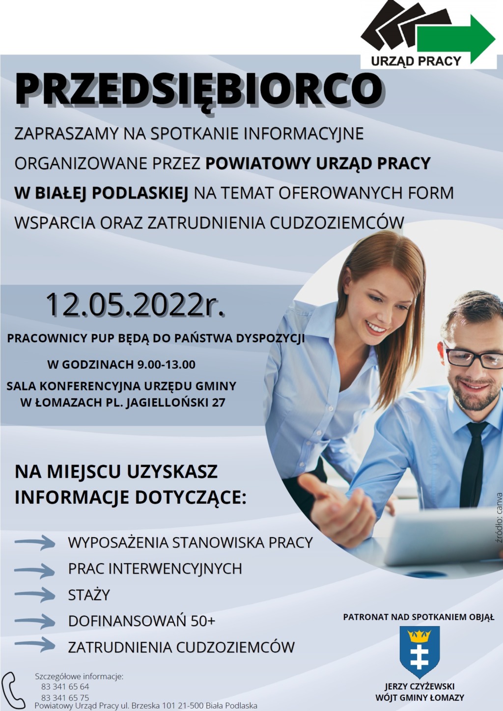 Spotkanie na temat oferowanych form wsparcia oraz zatrudnienia cudzoziemców