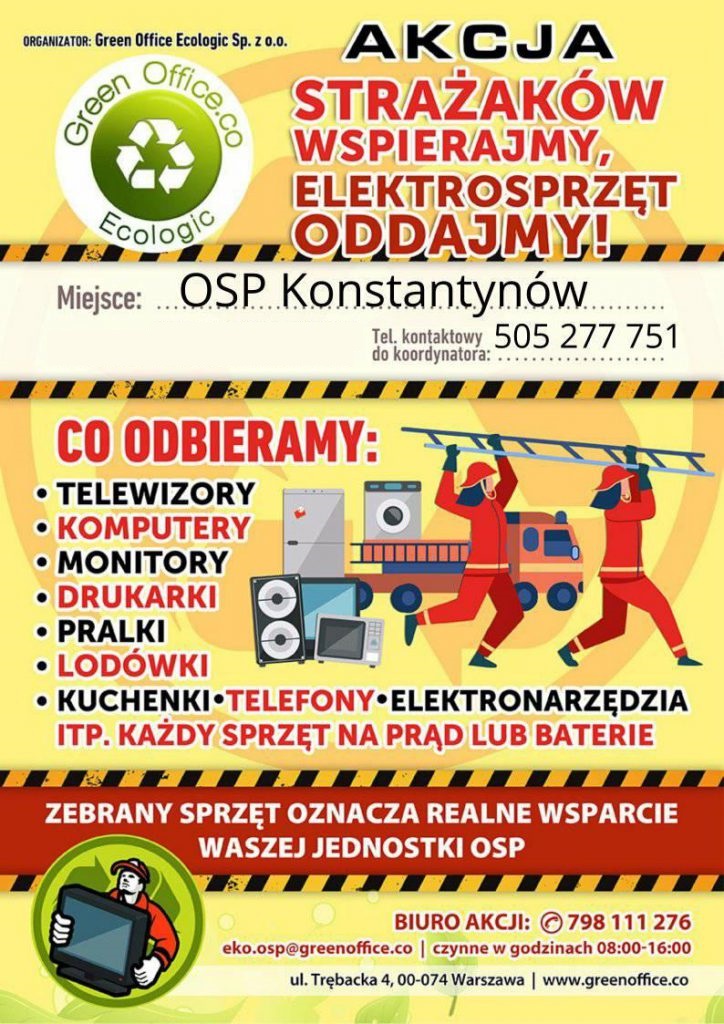 Akcja zbiórki elektrosprzętu w Konstantynowie