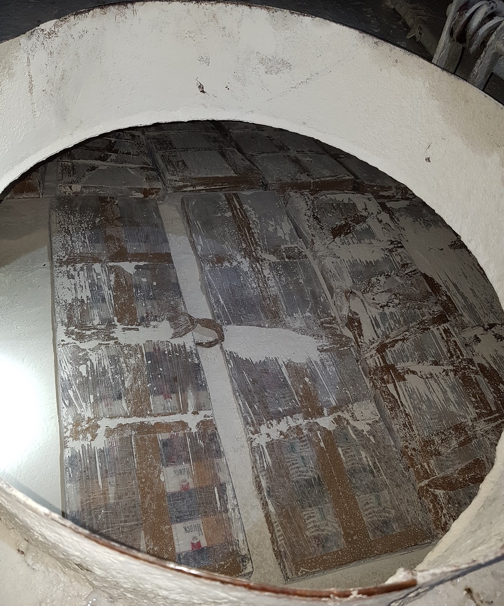 Udaremnili przemyt papierosów ukrytych w wapnie