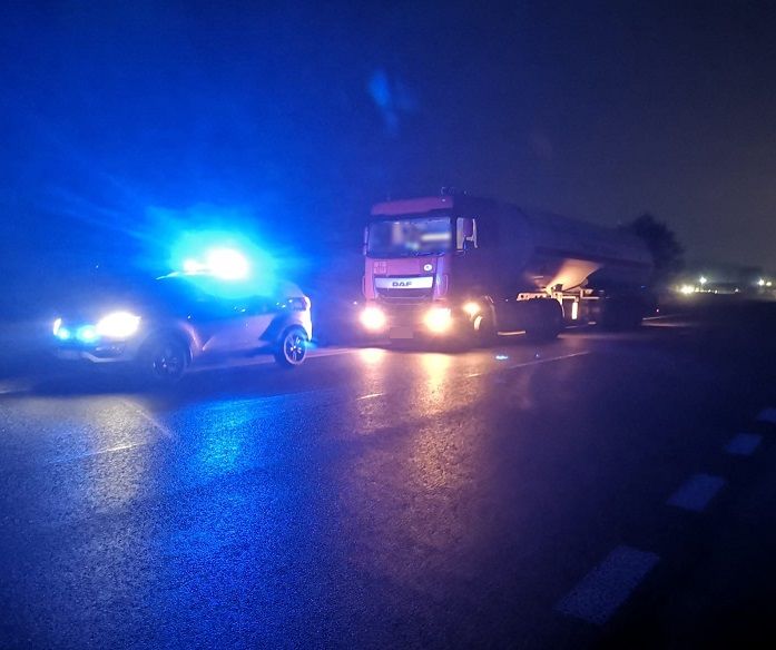 Kierował cysterną pod wpływem alkoholu