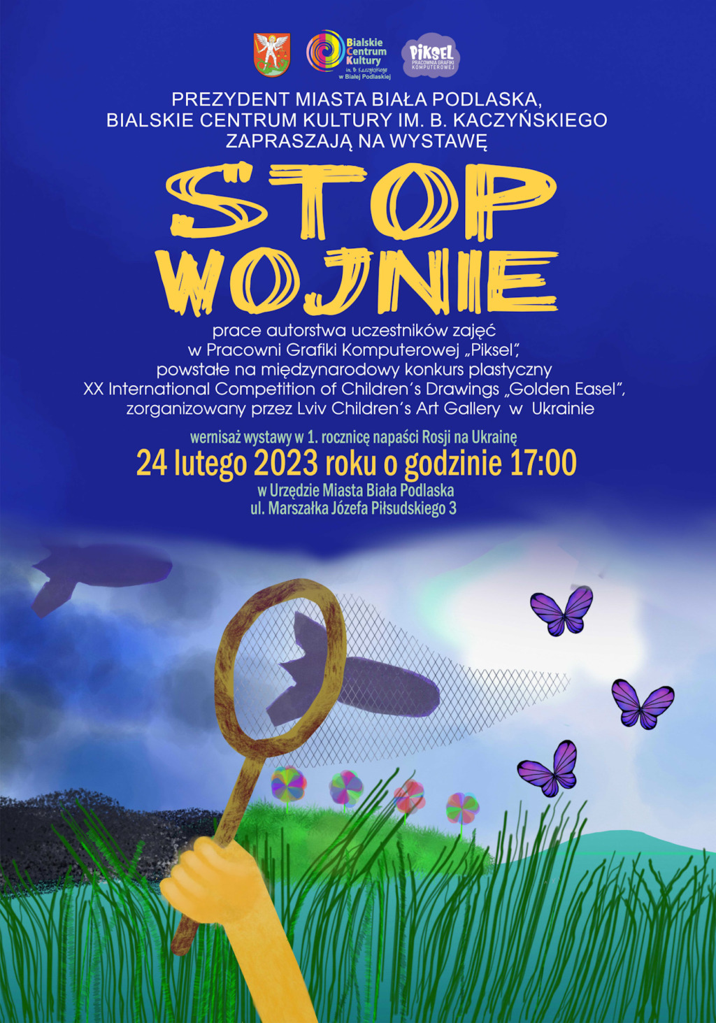 “STOP WOJNIE”- wystawa prac bialskich grafików