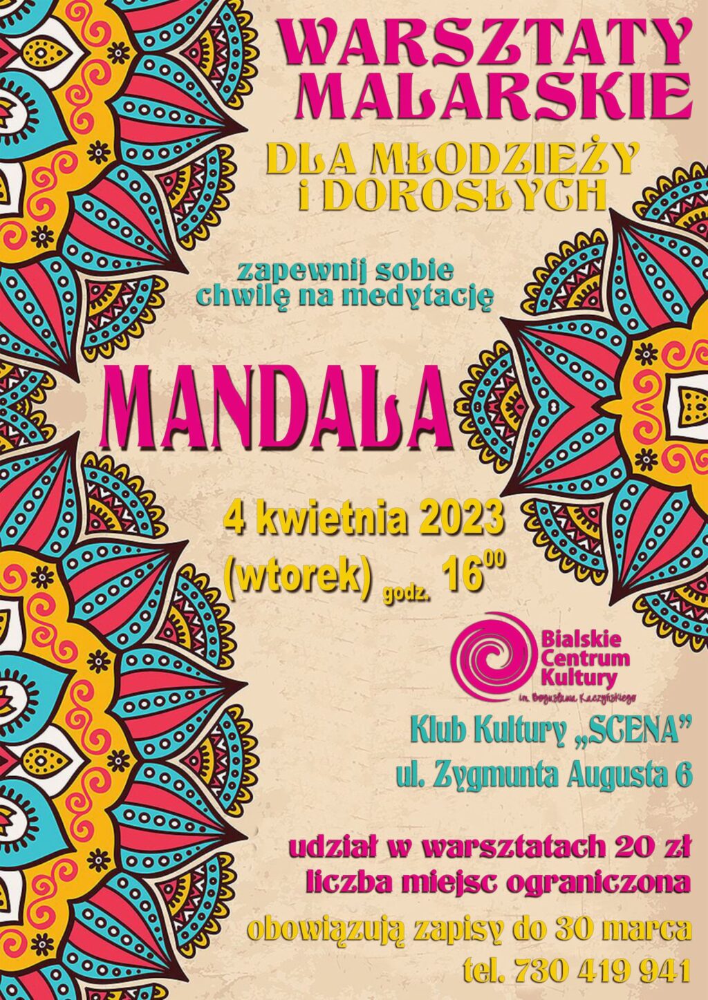 Warsztaty malarskie “Mandala”