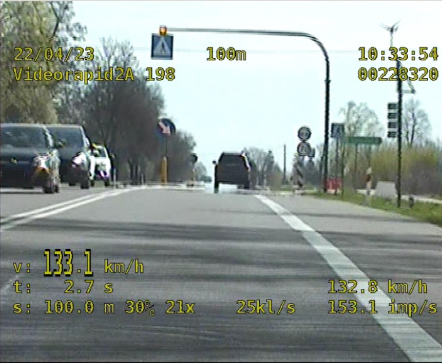 Przekroczył dozwoloną prędkość- został ukarany wysokim mandatem