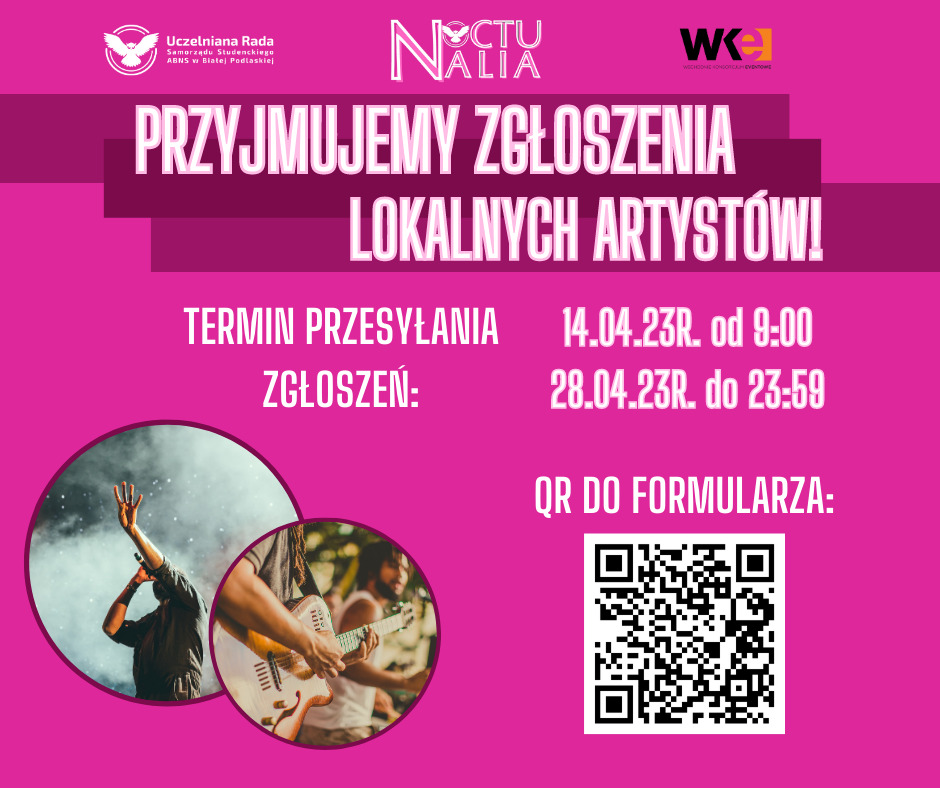 Zapraszają do wysyłania zgłoszeń do występów podczas Juwenaliów ABNS