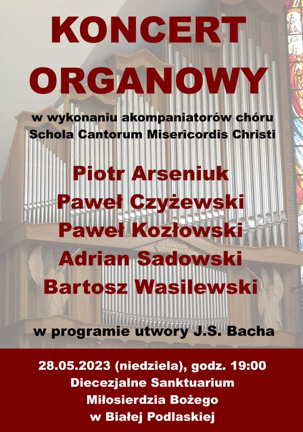 Koncert organowy w Białej Podlaskiej
