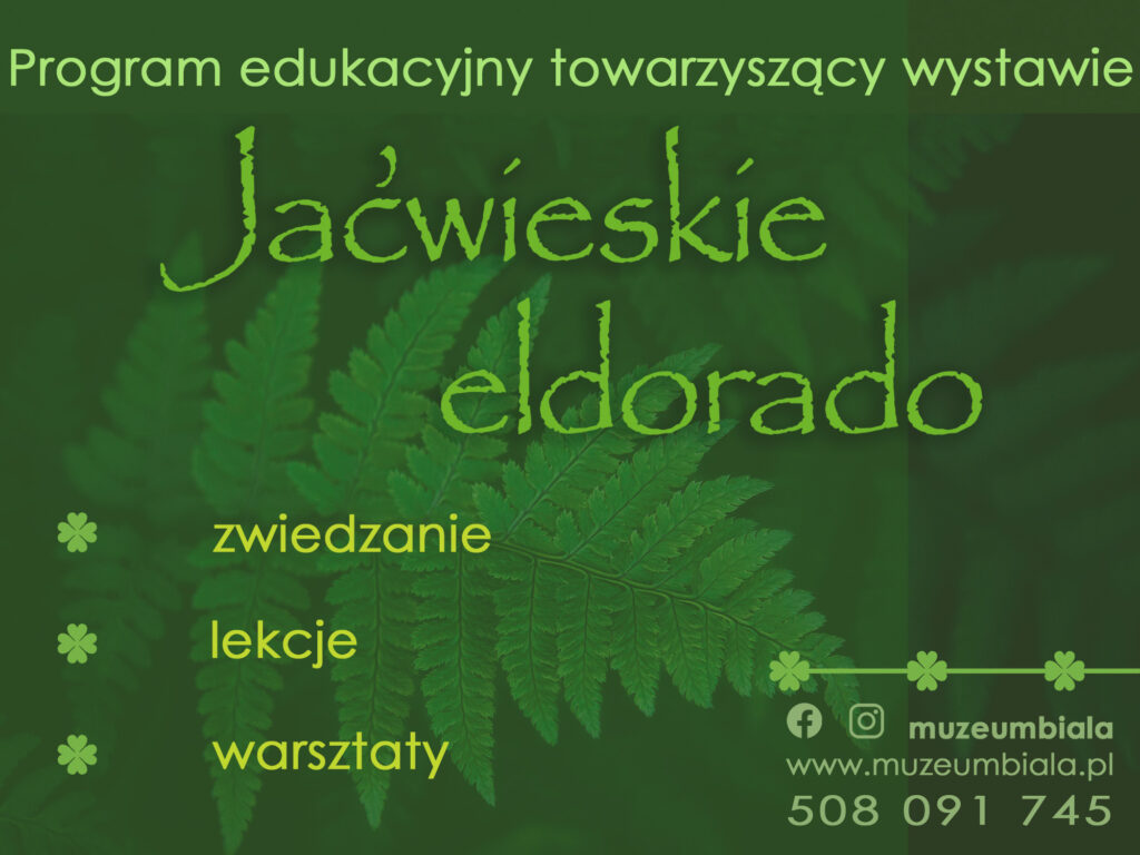 Program edukacyjny towarzyszący wystawom “Jaćwieskie eldorado” oraz “Bialskie łazienki”
