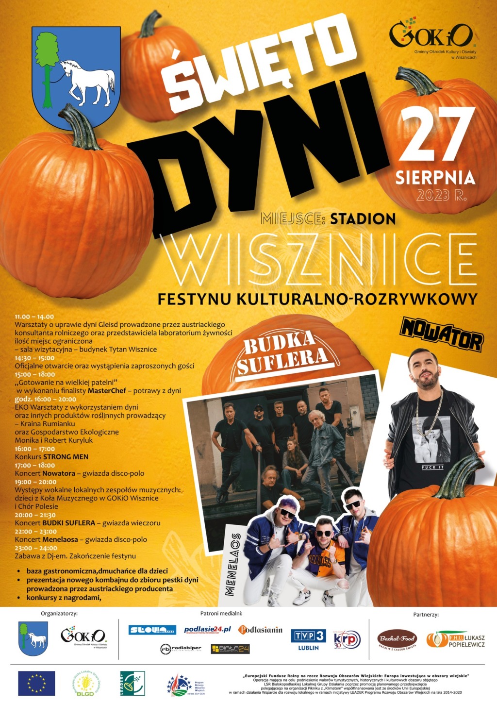 Święto Dyni w Wisznicach. Zagra Budka Suflera