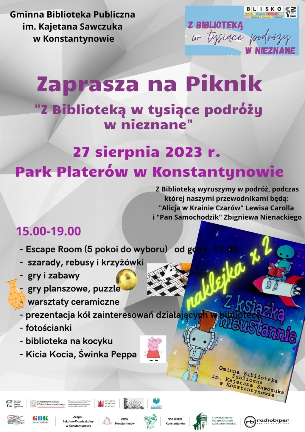 Piknik “Z biblioteką w tysiące podróży w nieznane”