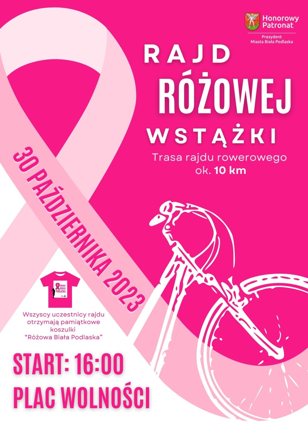 Rajd Różowej Wstążki w Białej Podlaskiej