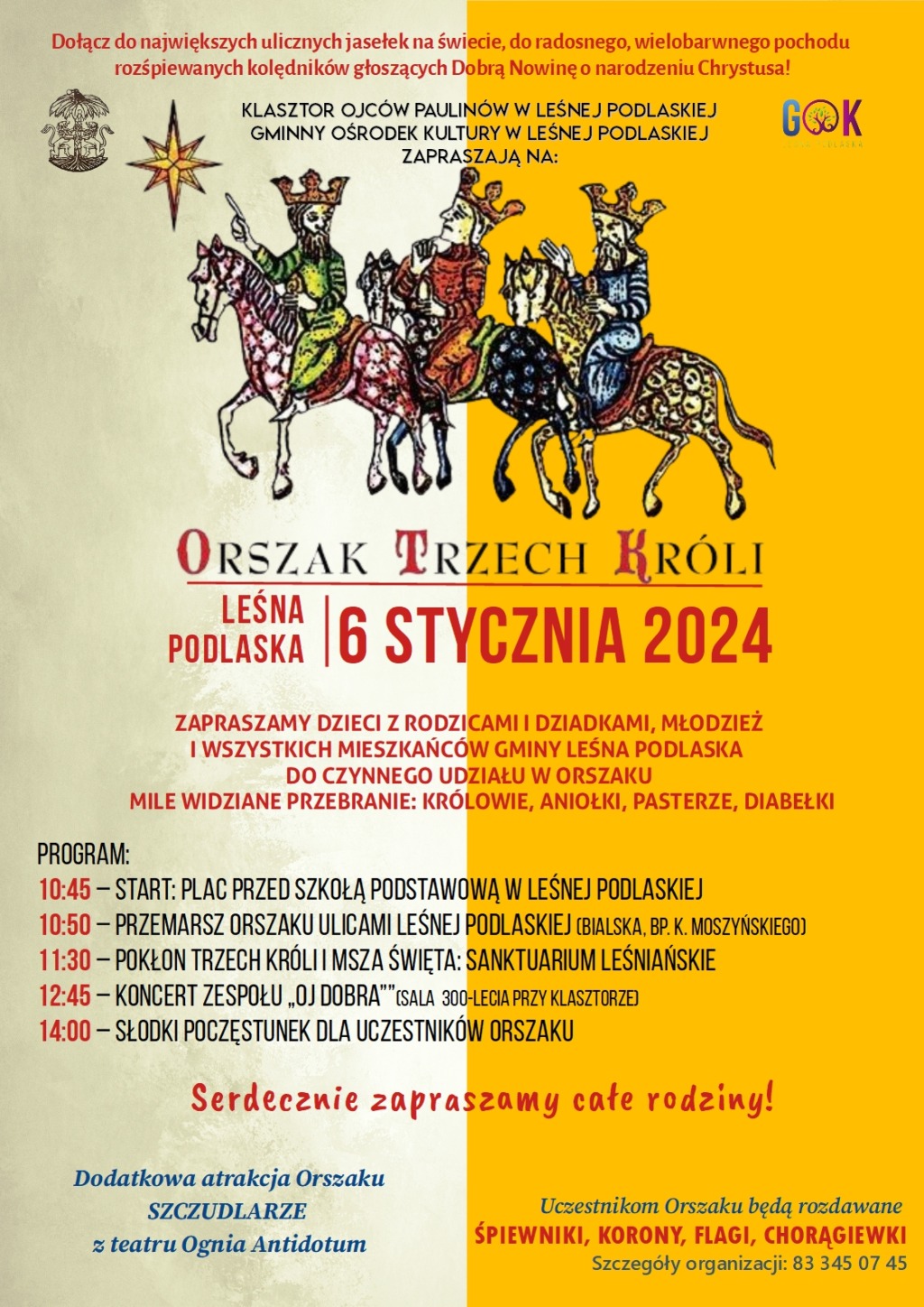 Orszak Trzech Króli w Leśnej Podlaskiej