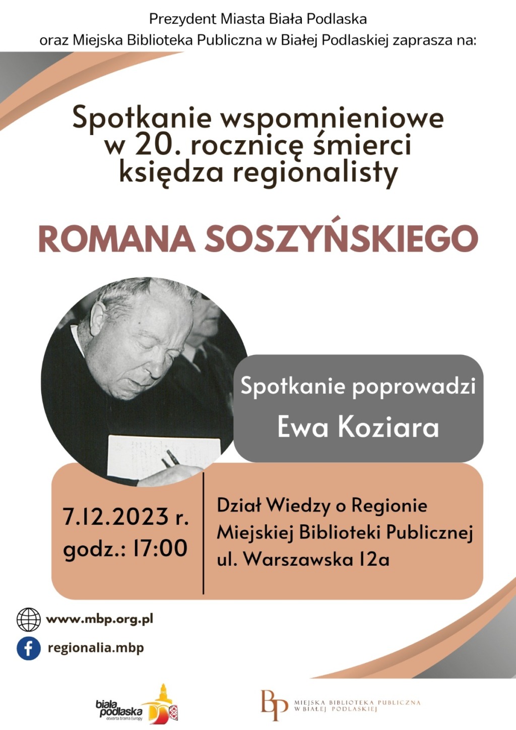 Spotkanie wspomnieniowe „Roman Soszyński – ksiądz regionalista (1912-2003)”