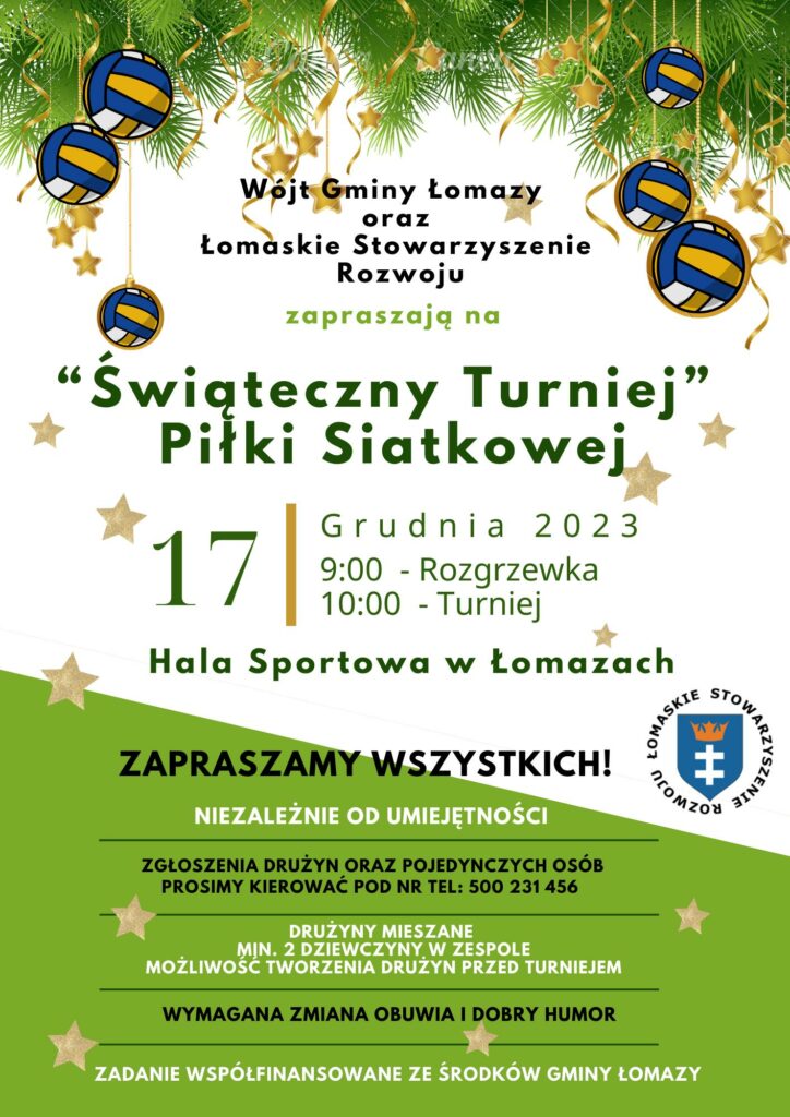 Świąteczny Turniej Piłki Siatkowej w Łomazach