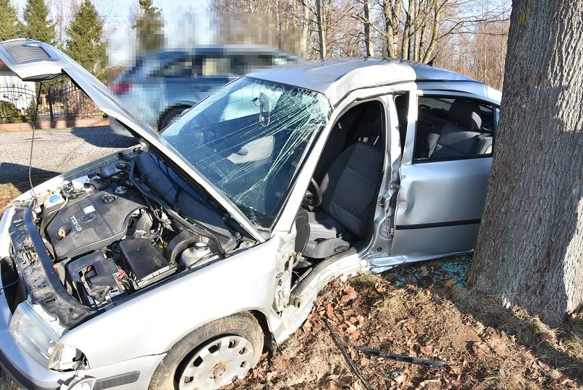 Wypadek w miejscowości Szóstka. Kierująca straciła panowanie nad autem