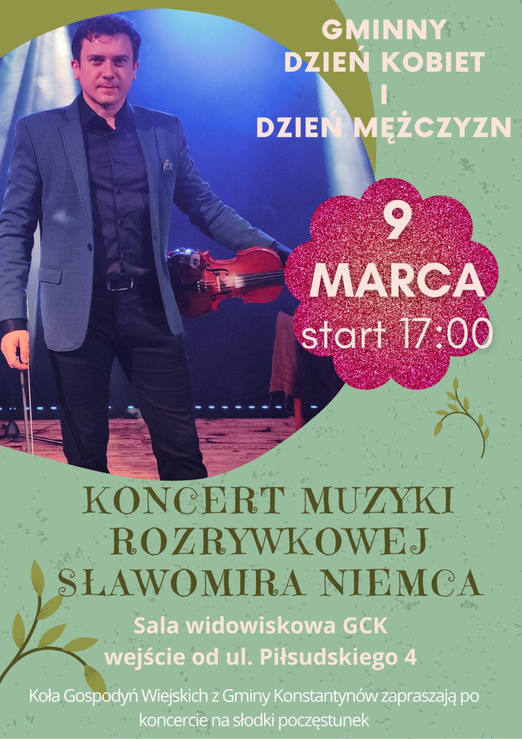 Koncert muzyki rozrywkowej z okazji Dnia Kobiet oraz Dnia Mężczyzn