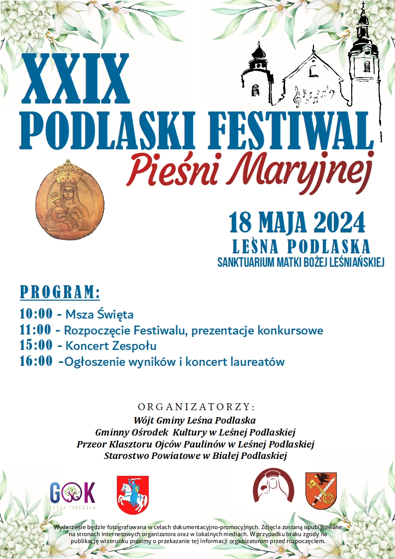 XXIX Podlaski Festiwal Pieśni Maryjnej w Leśnej Podlaskiej
