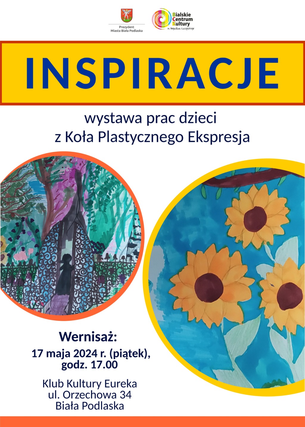Wystawa “Inspiracje” autorstwa dzieci z Koła Plastycznego Ekspresja