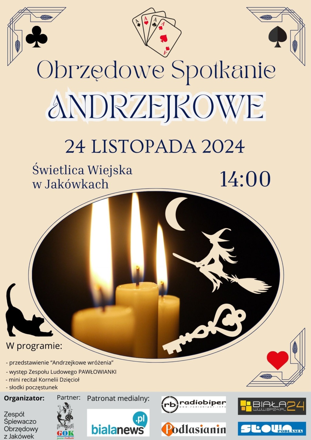 Obrzędowe Spotkanie Andrzejkowe w Jakówkach