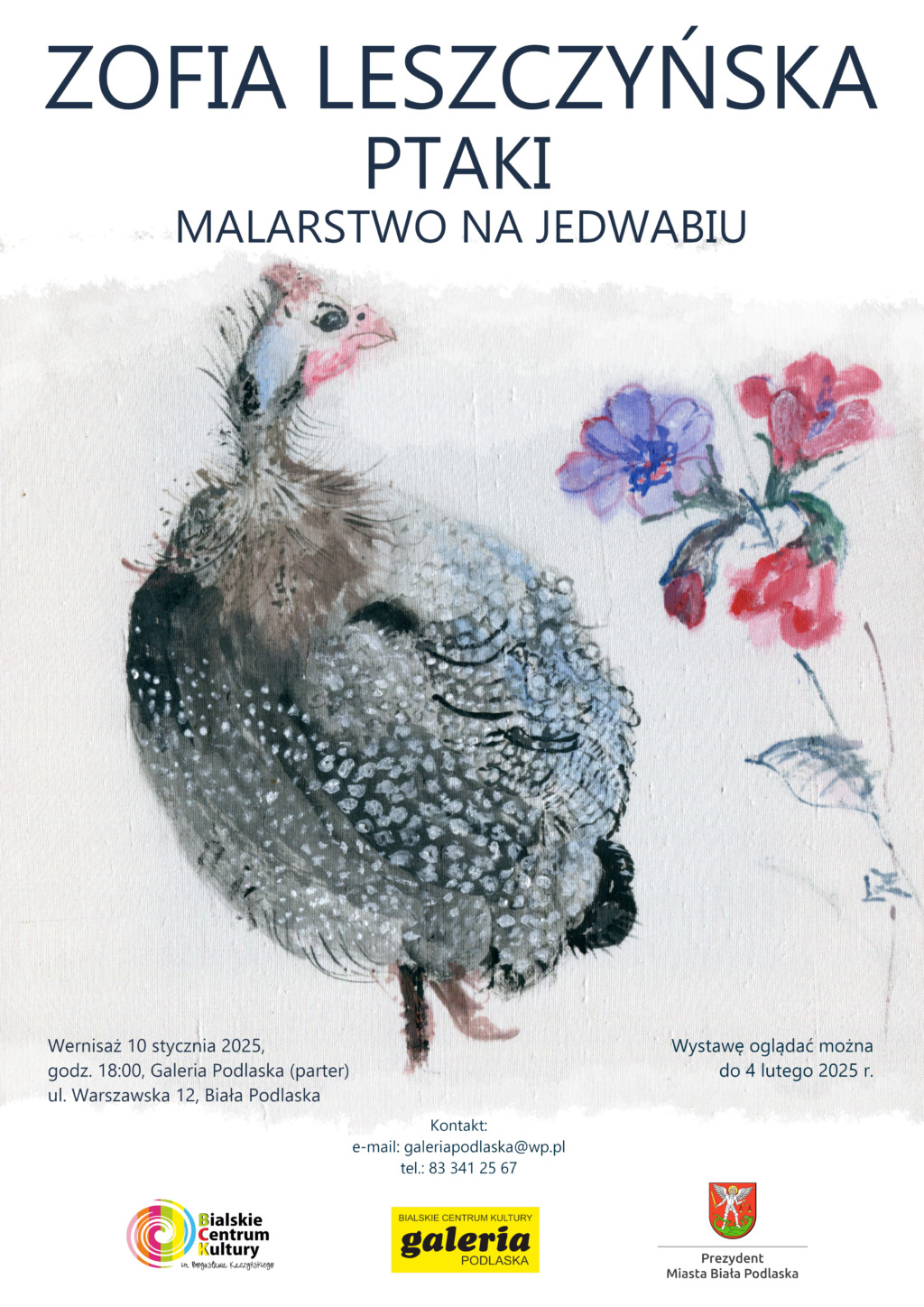 Zapraszają na wystawę malarstwa na jedwabiu: „Ptaki”