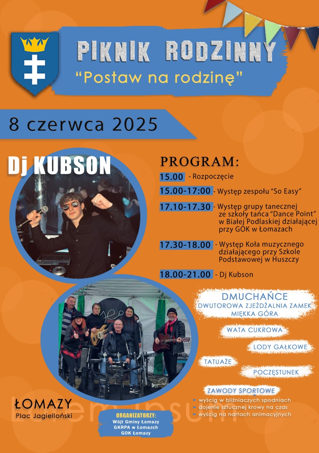 Piknik Rodzinny “Postaw na rodzinę” w Łomazach