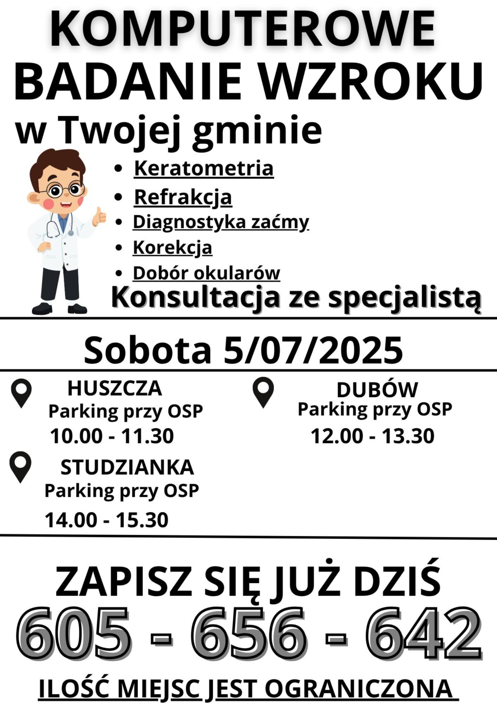 Bezpłatne komputerowe badanie wzroku w Gminie Łomazy
