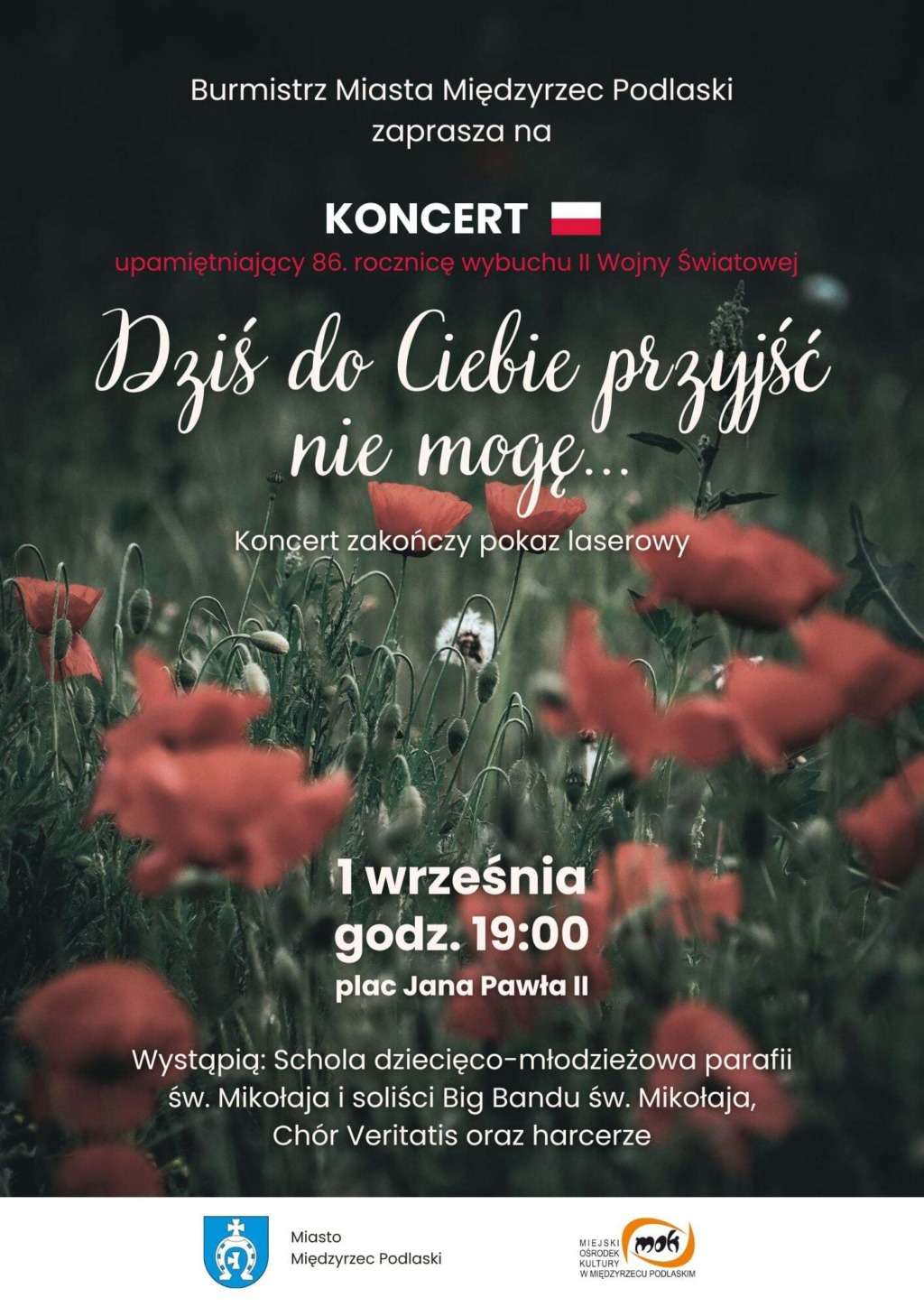 Koncert upamiętniający 86. rocznicę wybuchu II Wojny Światowej