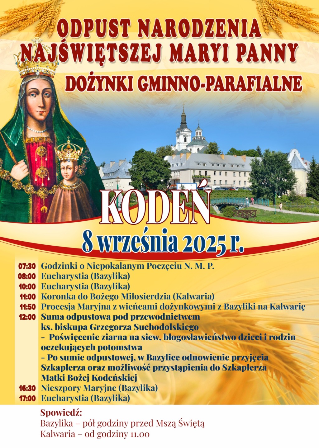 Odpust i Dożynki w Sanktuarium Maryjnym w Kodniu