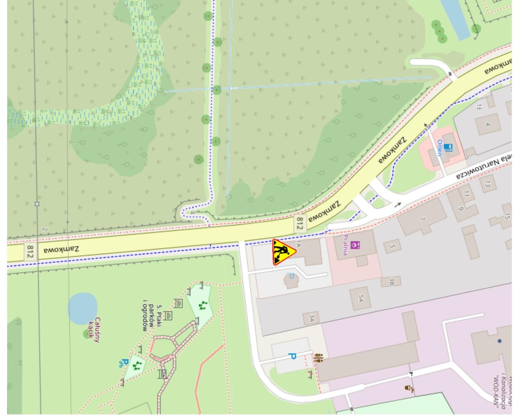 Utrudnienia na drodze pieszo–rowerowej przy ul. Zamkowej