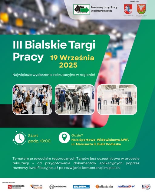 III Bialskie Targi Pracy już 19 września w Białej Podlaskiej