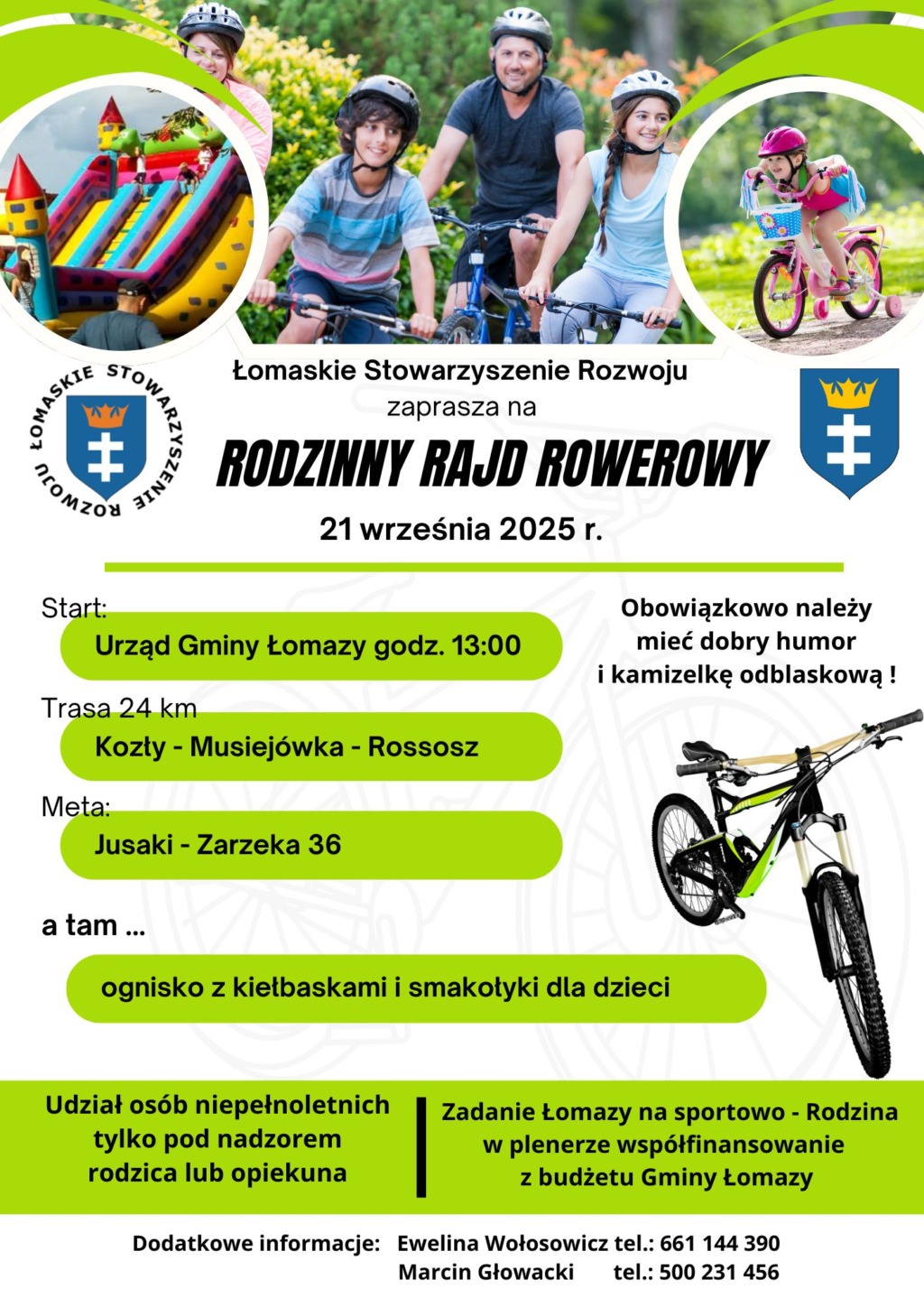 Rodzinny Rajd Rowerowy w gminie Łomazy