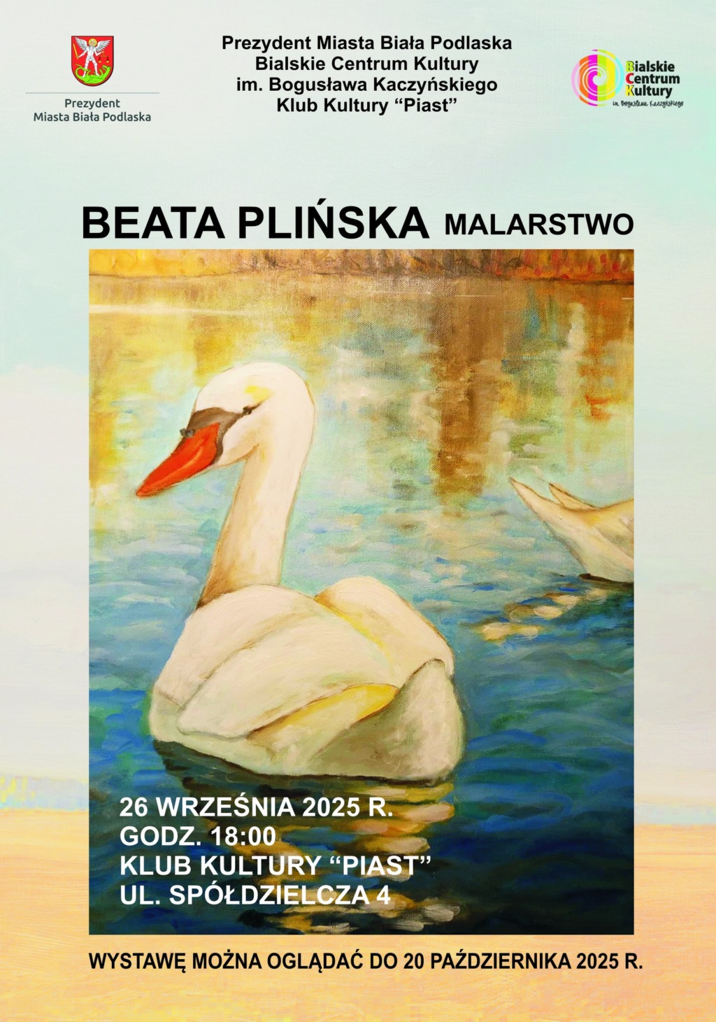 Beata Plińska prezentuje swoje malarstwo w Białej Podlaskiej – obrazy o naturze i szacunku dla przyrody