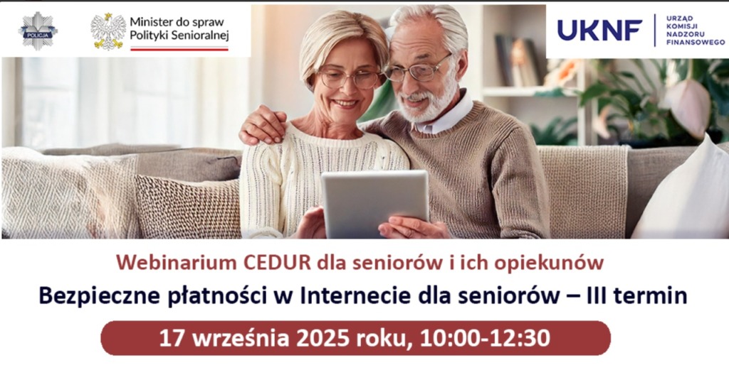 „Bezpieczne płatności w Internecie dla seniorów” – bezpłatne webinarium w Białej Podlaskiej