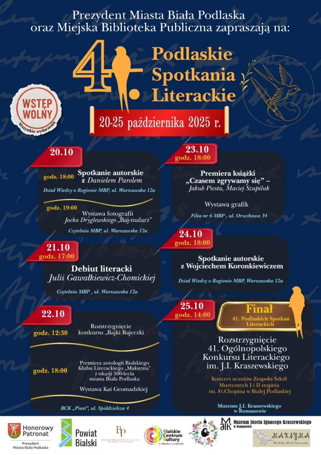 41. Podlaskie Spotkania Literackie