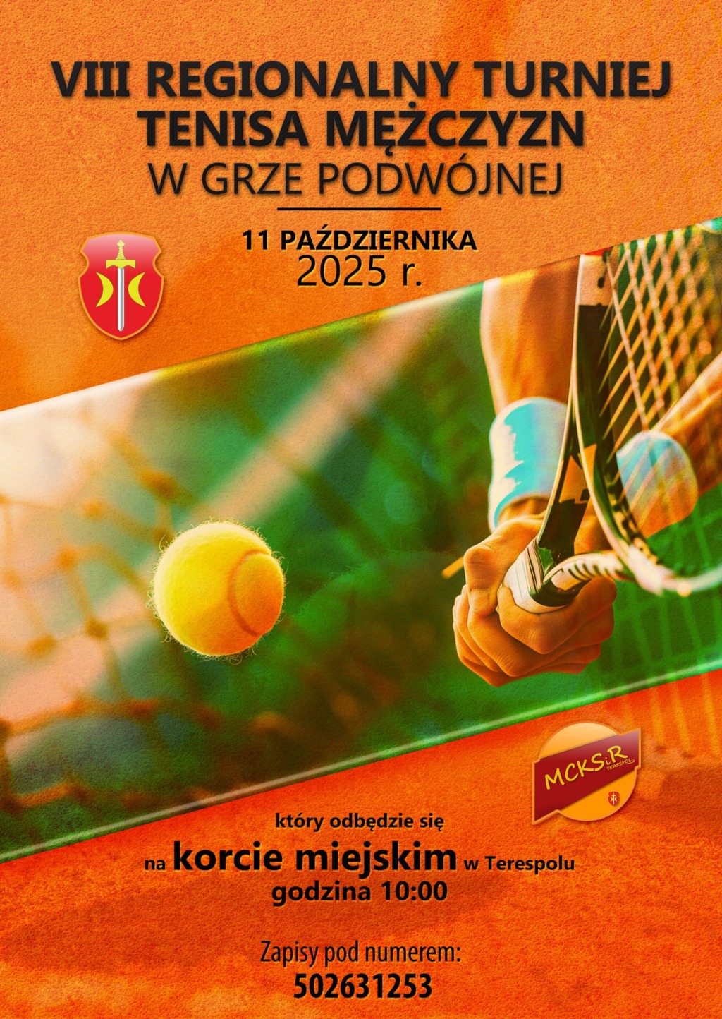 VIII Regionalny Turniej Tenisa Mężczyzn w Grze Podwójnej już 11 października