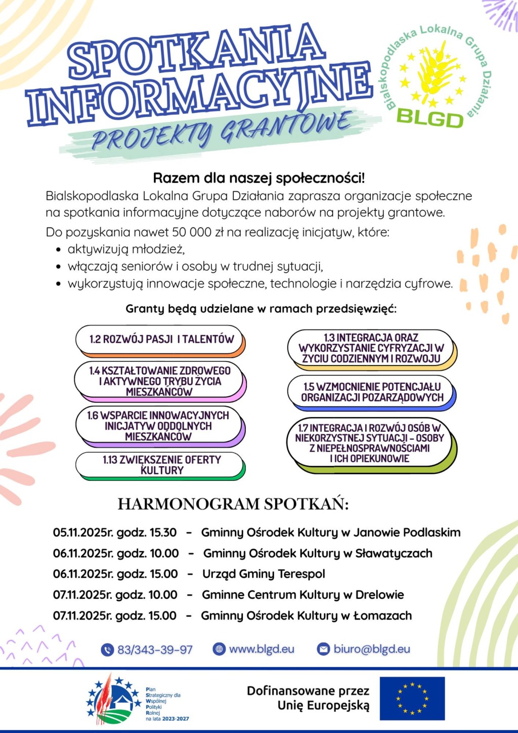 Bialskopodlaska Lokalna Grupa Działania rusza z przygotowaniami do nowych naborów. Szansa dla lokalnych organizacji i mieszkańców