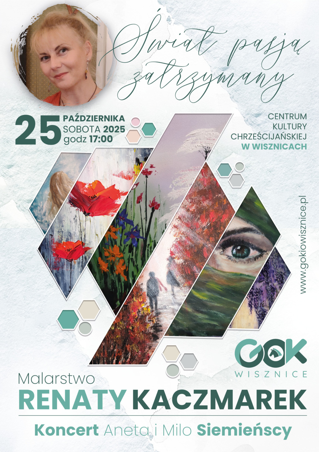 „Świat pasją zatrzymany” – wernisaż malarstwa Renaty Kaczmarek w Wisznicach