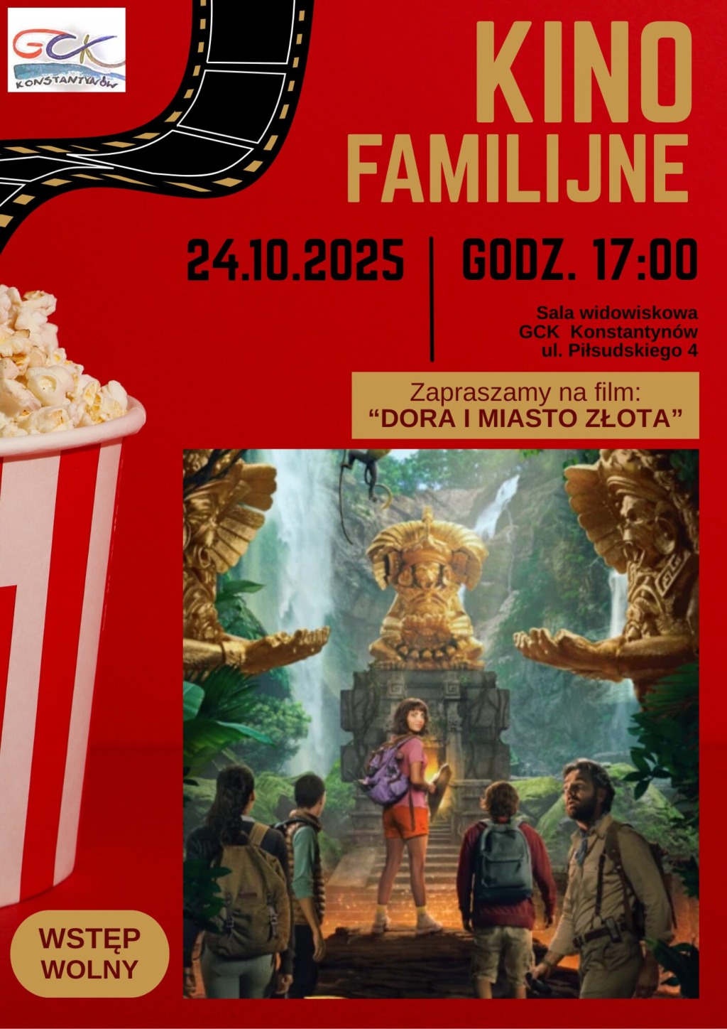 Kino familijne w Konstantynowie – „Dora i Miasto Złota”