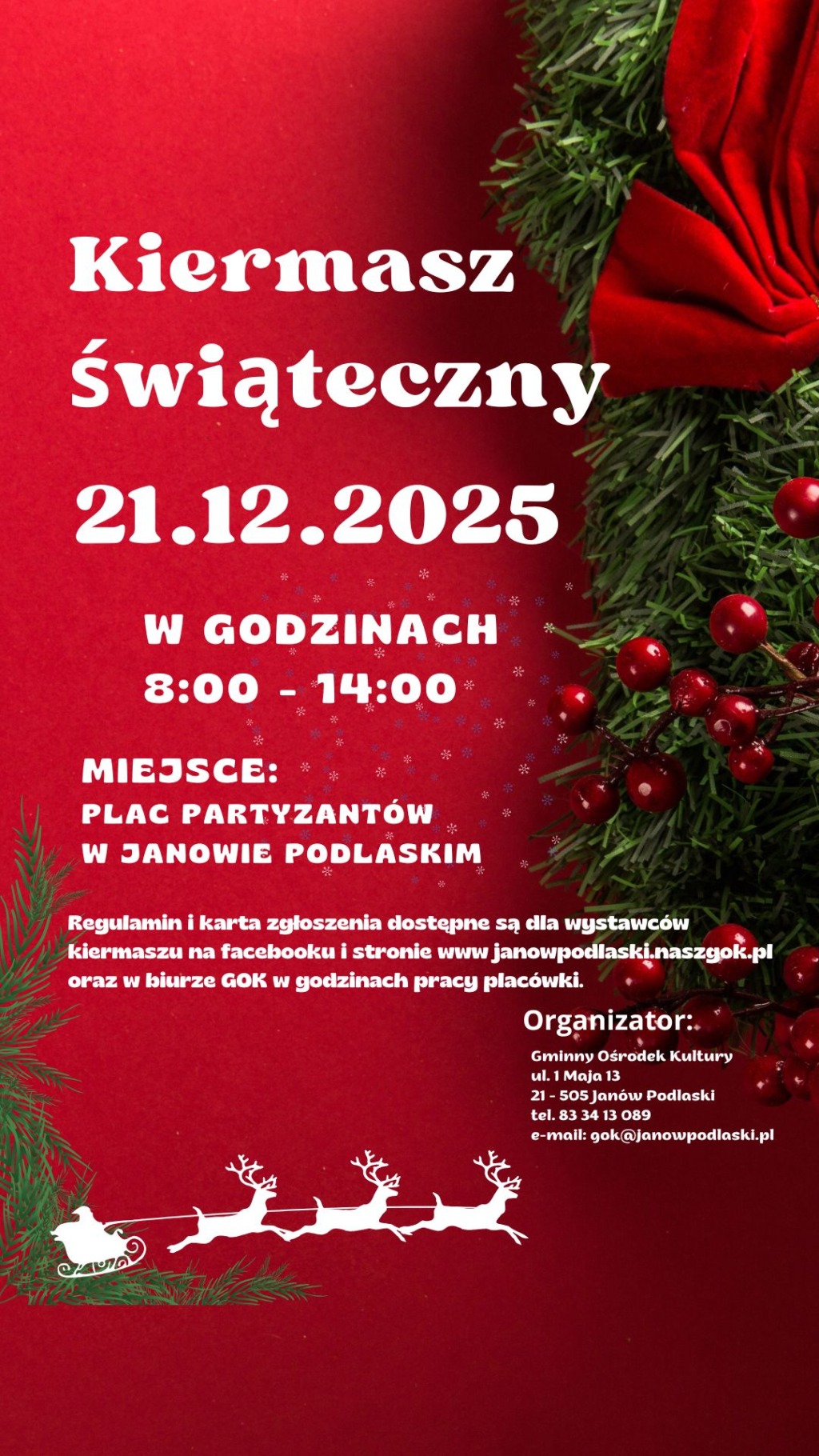 Kiermasz Świąteczny w Janowie Podlaskim