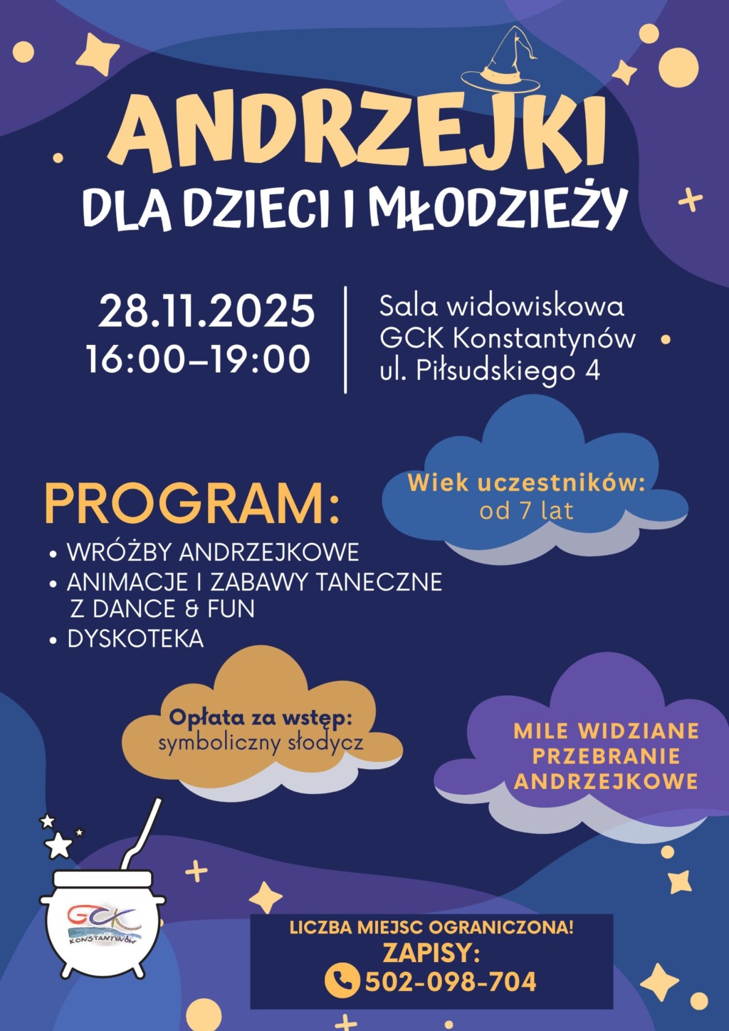 Andrzejki dla dzieci i młodzieży w Konstantynowie